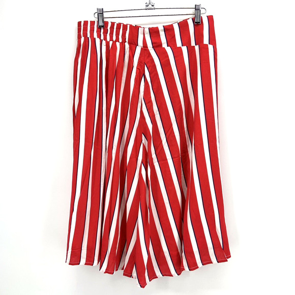 Modcloth Collectif‎ Ornella A-Line Skirt Size 10 Yacht Stripe Red Twee Retro NWT - Picture 7 of 12